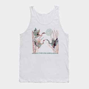 Abstract Herons lifting off Tank Top